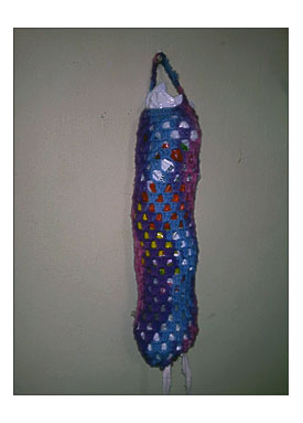 Crochet Plastic Bag Holder · A Bag Holder · Crochet On Cut Out .