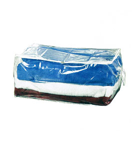 Optic 4 Pack 70 Litre Clear Plastic Clothes & Bedding Storage Bags
