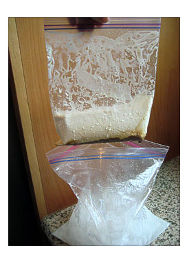 Ingredients For Homemade Vanilla Ice Cream In A Bag